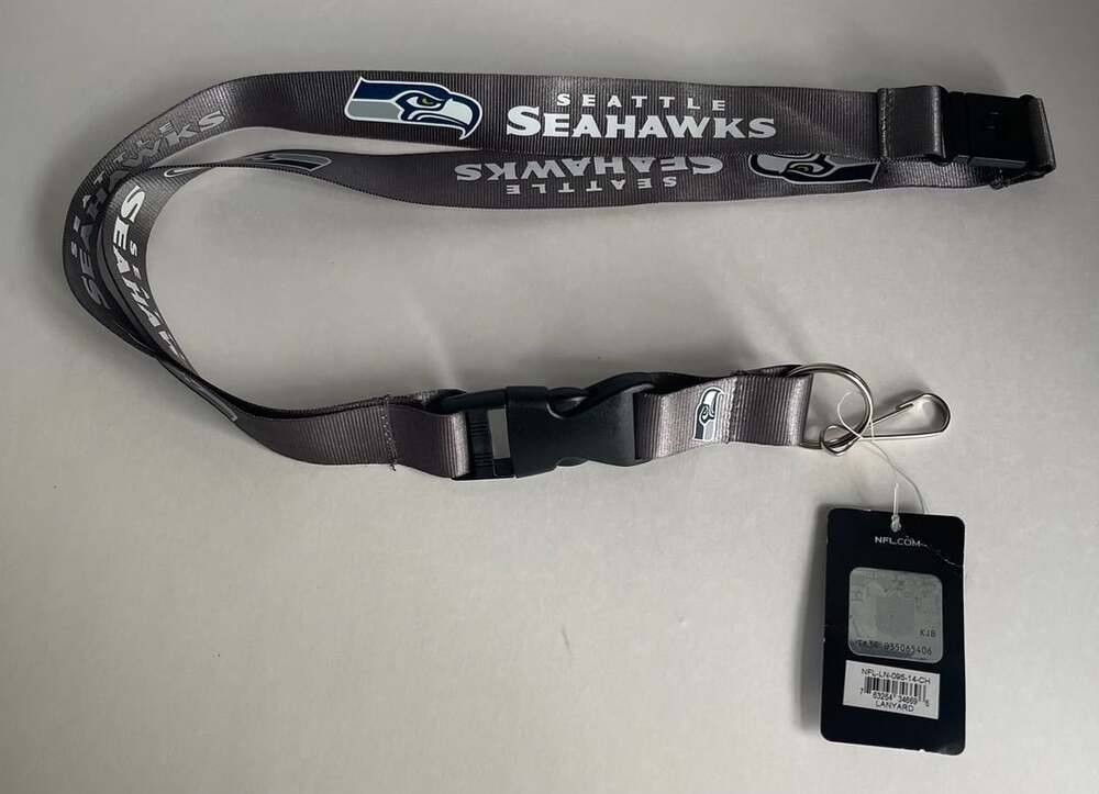 NFL Seattle Seahawks Lanyard Gray